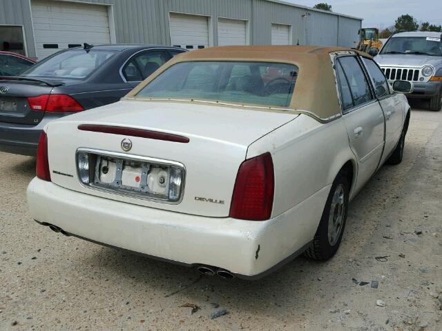 1G6KD54YX2U255859 - 2002 CADILLAC DEVILLE WHITE photo 4