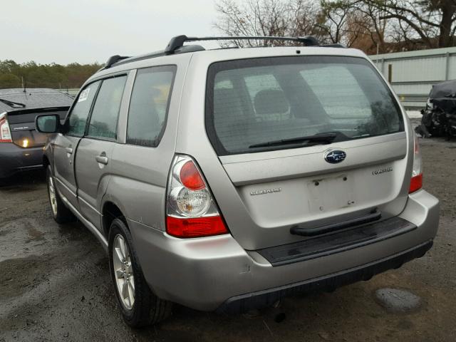 JF1SG656X6H710897 - 2006 SUBARU FORESTER 2 SILVER photo 3