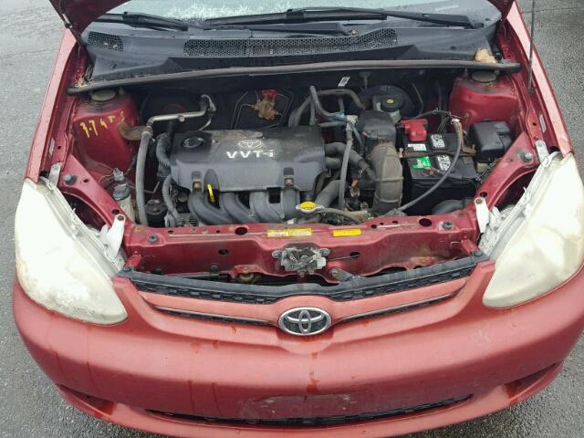 JTDAT123230299634 - 2003 TOYOTA ECHO RED photo 7