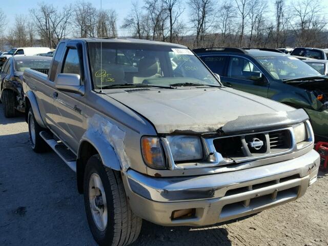 1N6ED26Y2YC357920 - 2000 NISSAN FRONTIER K GRAY photo 1