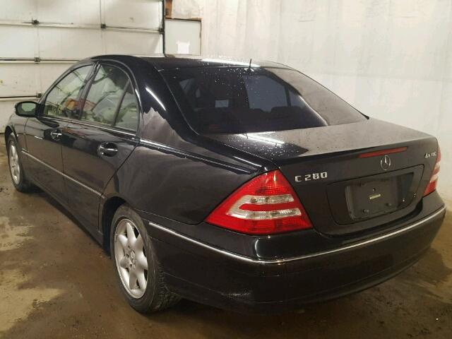 WDBRF92H06F750712 - 2006 MERCEDES-BENZ C GENERATI BLACK photo 3