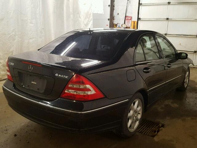 WDBRF92H06F750712 - 2006 MERCEDES-BENZ C GENERATI BLACK photo 4