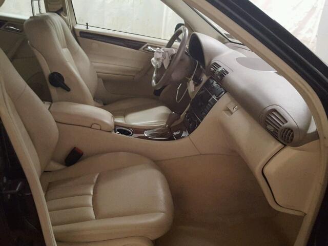 WDBRF92H06F750712 - 2006 MERCEDES-BENZ C GENERATI BLACK photo 5