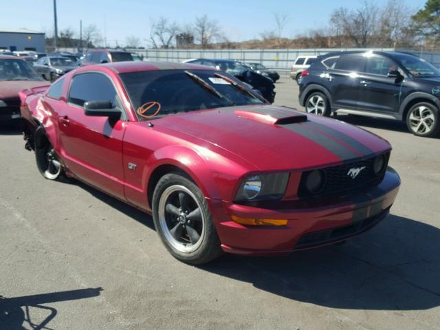 1ZVHT82H175271753 - 2007 FORD MUSTANG GT RED photo 1