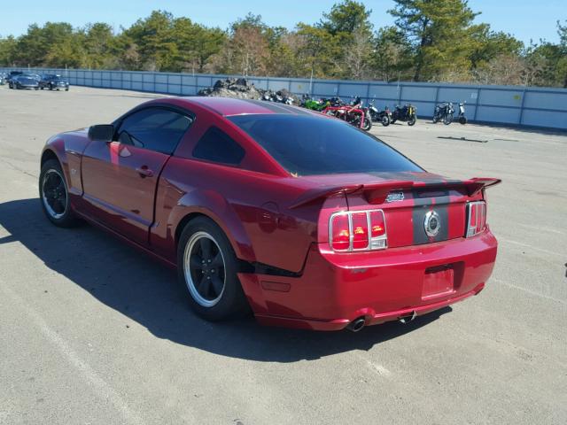 1ZVHT82H175271753 - 2007 FORD MUSTANG GT RED photo 3