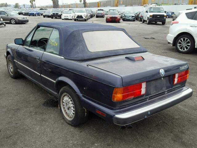 WBABB2300J8857588 - 1988 BMW 325 I AUTO BLUE photo 3