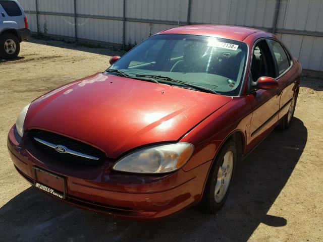 1FAFP5525YA174395 - 2000 FORD TAURUS SES MAROON photo 2