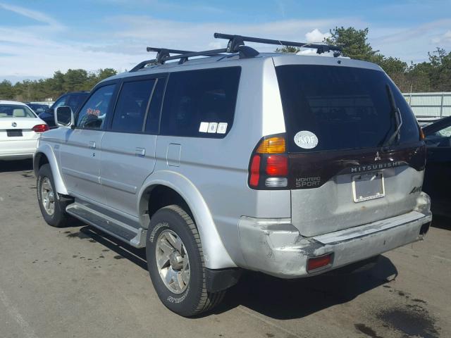 JA4MT41R93J013643 - 2003 MITSUBISHI MONTERO SP GRAY photo 3