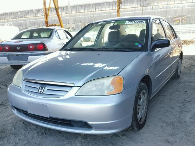 2HGES16562H540932 - 2002 HONDA CIVIC LX SILVER photo 2