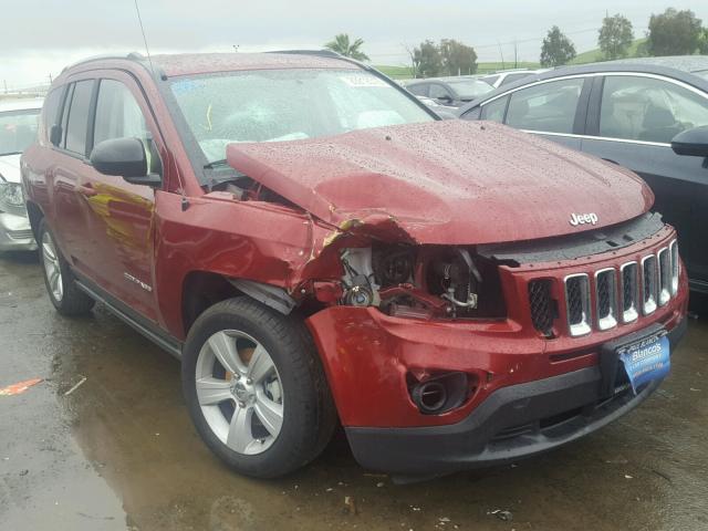 1C4NJCBA1GD681492 - 2016 JEEP COMPASS SP RED photo 1
