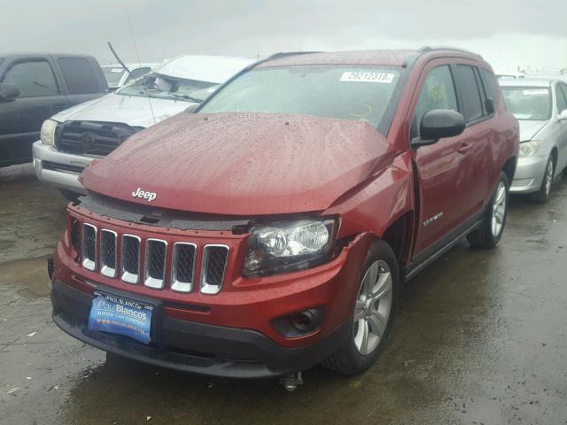 1C4NJCBA1GD681492 - 2016 JEEP COMPASS SP RED photo 2