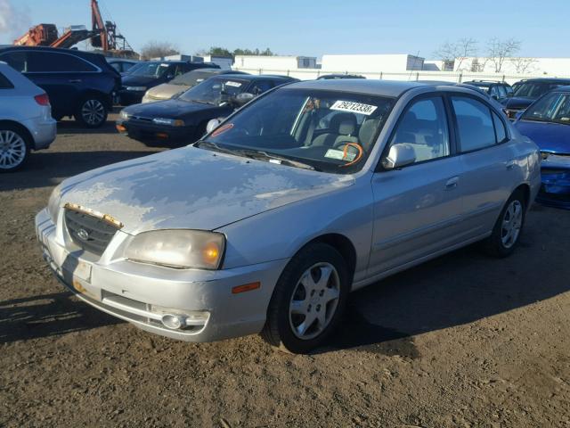 KMHDN46D74U775202 - 2004 HYUNDAI ELANTRA GL SILVER photo 2