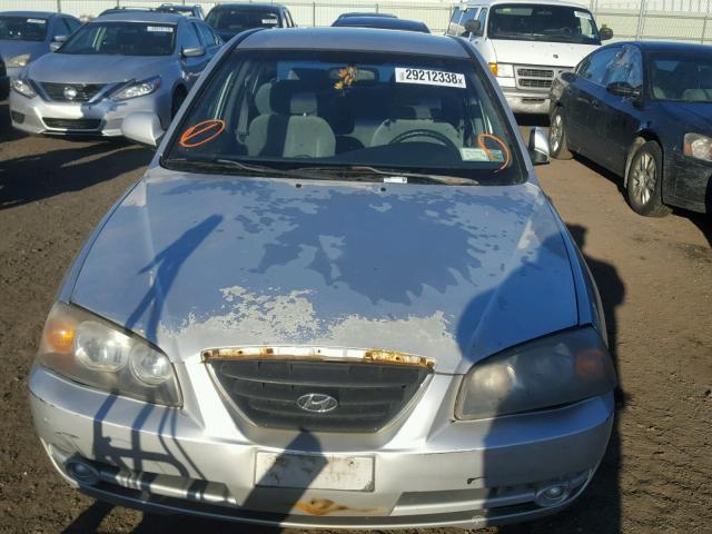 KMHDN46D74U775202 - 2004 HYUNDAI ELANTRA GL SILVER photo 9