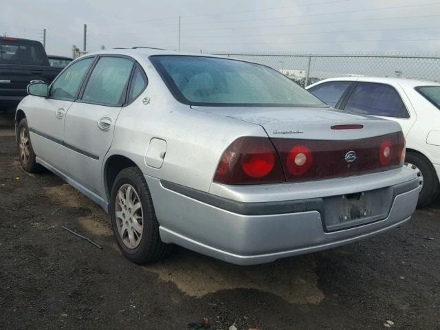 2G1WF52EX39219646 - 2003 CHEVROLET IMPALA SILVER photo 3