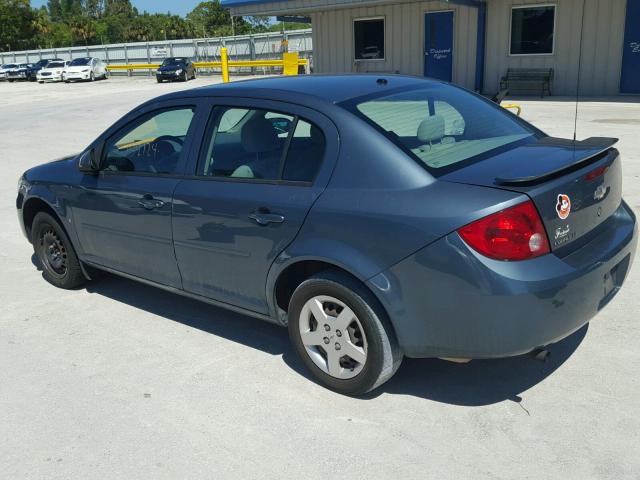 1G1AL55F977298077 - 2007 CHEVROLET COBALT LT BLUE photo 3