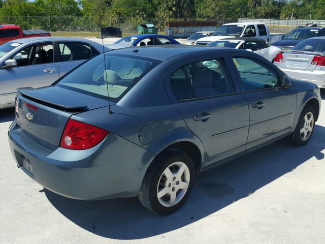 1G1AL55F977298077 - 2007 CHEVROLET COBALT LT BLUE photo 4