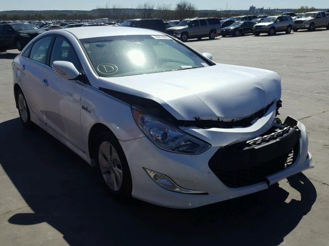 KMHEC4A45EA117446 - 2014 HYUNDAI SONATA HYB WHITE photo 1