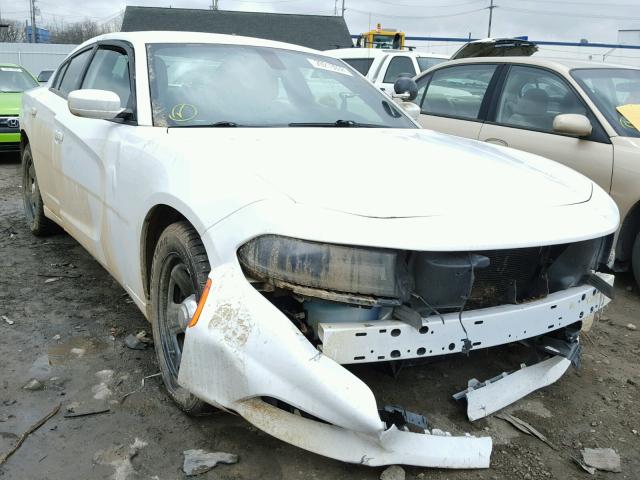 2C3CDXAG9FH851762 - 2015 DODGE CHARGER PO WHITE photo 1