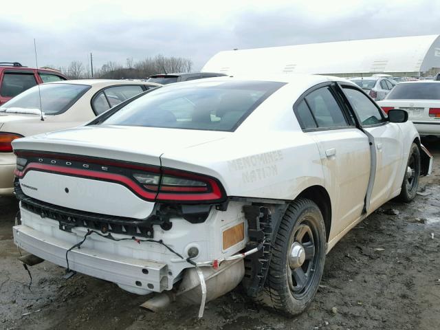 2C3CDXAG9FH851762 - 2015 DODGE CHARGER PO WHITE photo 4