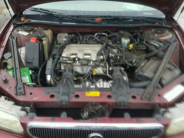 2G4WS52M3X1619008 - 1999 BUICK CENTURY CU BURGUNDY photo 7