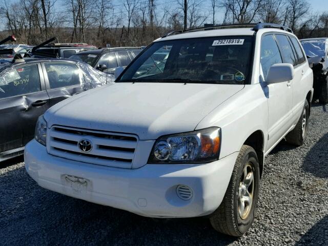 JTEHD21A140031589 - 2004 TOYOTA HIGHLANDER WHITE photo 2