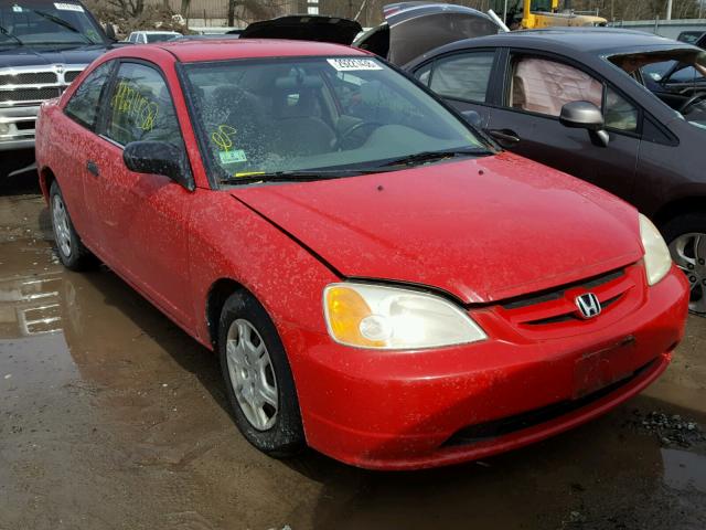 1HGEM22511L064242 - 2001 HONDA CIVIC LX RED photo 1