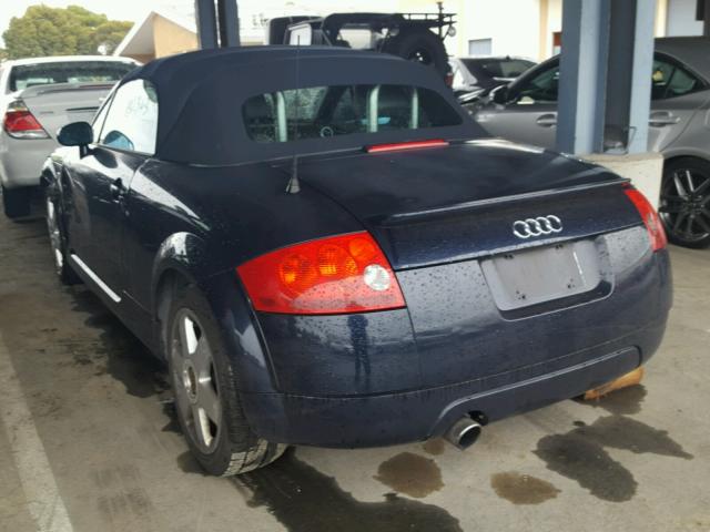 TRUTC28N721020197 - 2002 AUDI TT BLUE photo 3