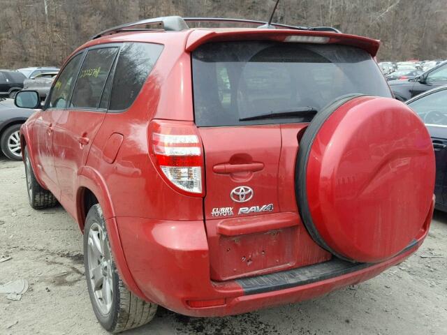 JTMRF4DVXAD038204 - 2010 TOYOTA RAV4 SPORT RED photo 3