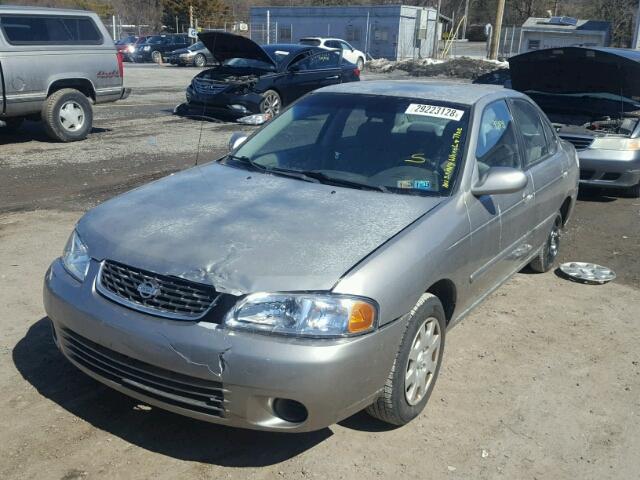 3N1CB51D21L523730 - 2001 NISSAN SENTRA XE GRAY photo 2