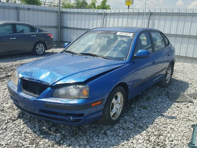 KMHDN56D15U147692 - 2005 HYUNDAI ELANTRA GL BLUE photo 2