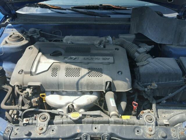 KMHDN56D15U147692 - 2005 HYUNDAI ELANTRA GL BLUE photo 7