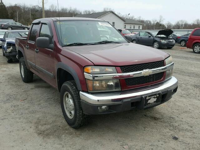 1GCDT13E288102791 - 2008 CHEVROLET COLORADO BURGUNDY photo 1