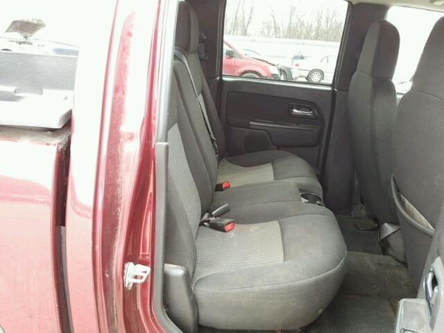 1GCDT13E288102791 - 2008 CHEVROLET COLORADO BURGUNDY photo 6