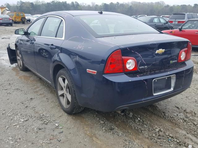 1G1ZF57539F238254 - 2009 CHEVROLET MALIBU HYB BLUE photo 3