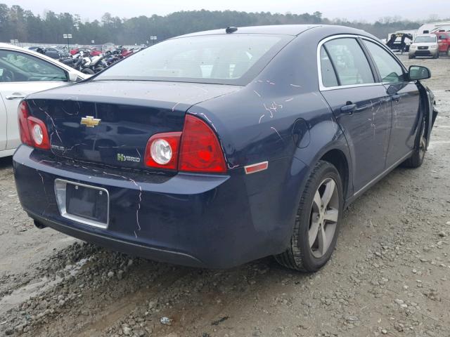 1G1ZF57539F238254 - 2009 CHEVROLET MALIBU HYB 蓝色 照片 4