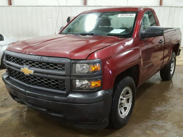 1GCNCPEH8EZ160733 - 2014 CHEVROLET SILVERADO RED photo 2