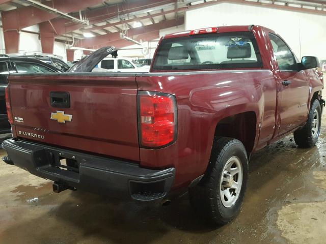 1GCNCPEH8EZ160733 - 2014 CHEVROLET SILVERADO RED photo 4