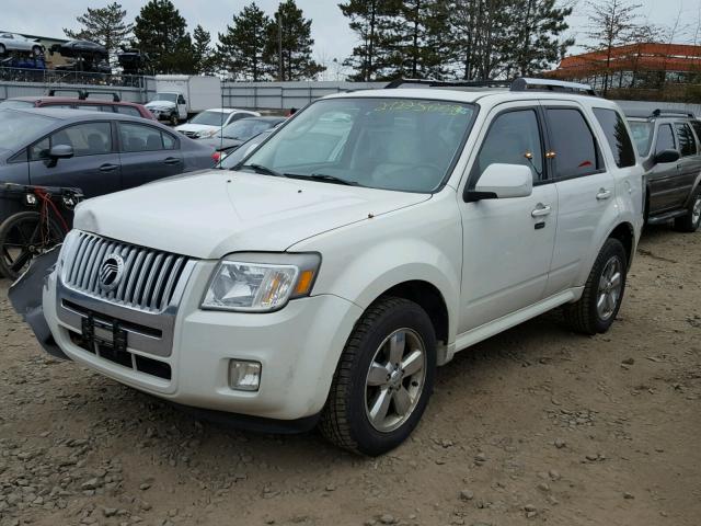 4M2CN8HG6AKJ02272 - 2010 MERCURY MARINER PR WHITE photo 2