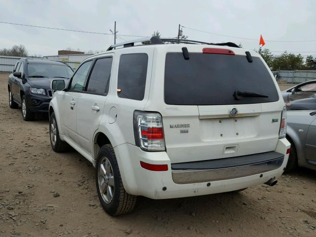 4M2CN8HG6AKJ02272 - 2010 MERCURY MARINER PR WHITE photo 3