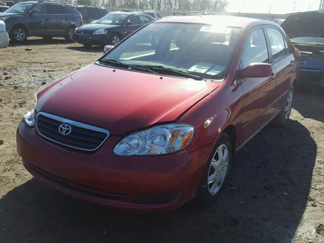 2T1BR32E78C923151 - 2008 TOYOTA COROLLA CE MAROON photo 2