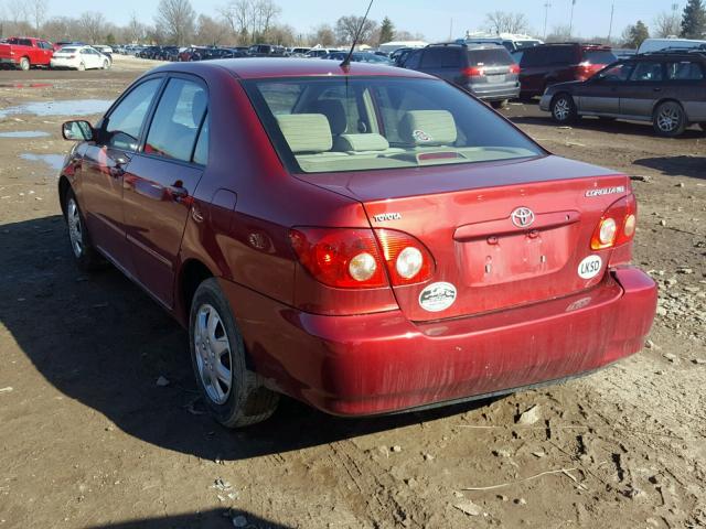 2T1BR32E78C923151 - 2008 TOYOTA COROLLA CE MAROON photo 3