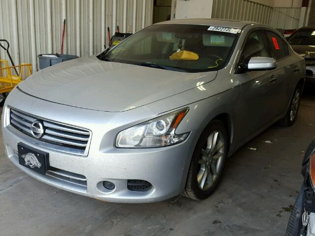 1N4AA5AP4CC825011 - 2012 NISSAN MAXIMA S SILVER photo 2