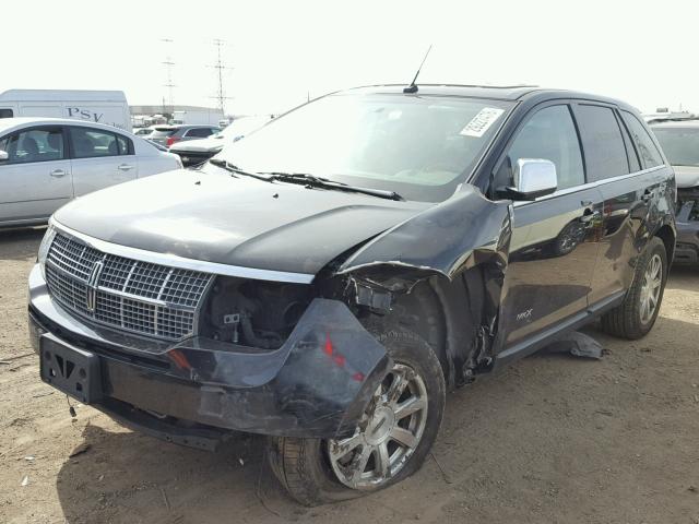 2LMDU68C48BJ21504 - 2008 LINCOLN MKX BLACK photo 2
