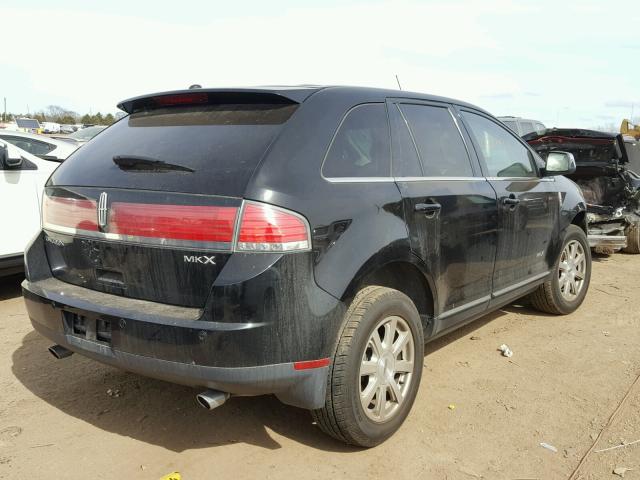 2LMDU68C48BJ21504 - 2008 LINCOLN MKX BLACK photo 4