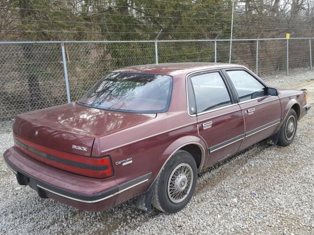 1G4AL54N0L6433281 - 1990 BUICK CENTURY LI RED photo 4