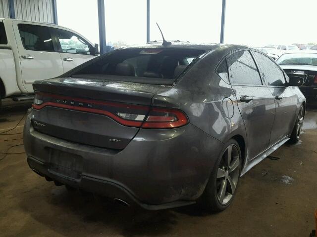 1C3CDFEB1FD141888 - 2015 DODGE DART GRAY photo 4