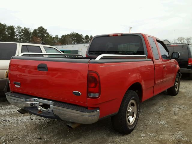 1FTRX17W81NA00447 - 2001 FORD F150 RED photo 4