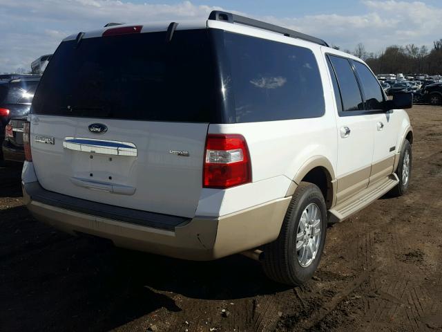 1FMFK17537LA40430 - 2007 FORD EXPEDITION WHITE photo 4