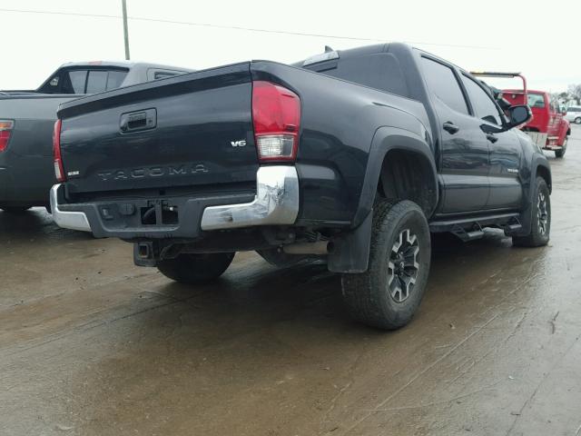 5TFAZ5CN7HX023325 - 2017 TOYOTA TACOMA DOU BLACK photo 4