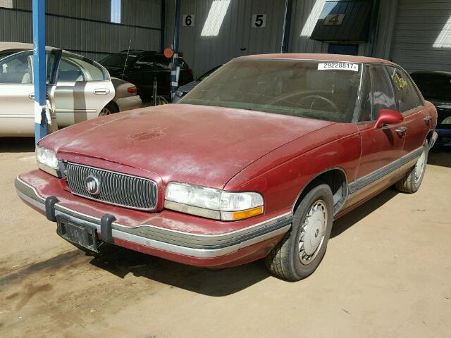 1G4HR52L9RH523332 - 1994 BUICK LESABRE LI MAROON photo 2